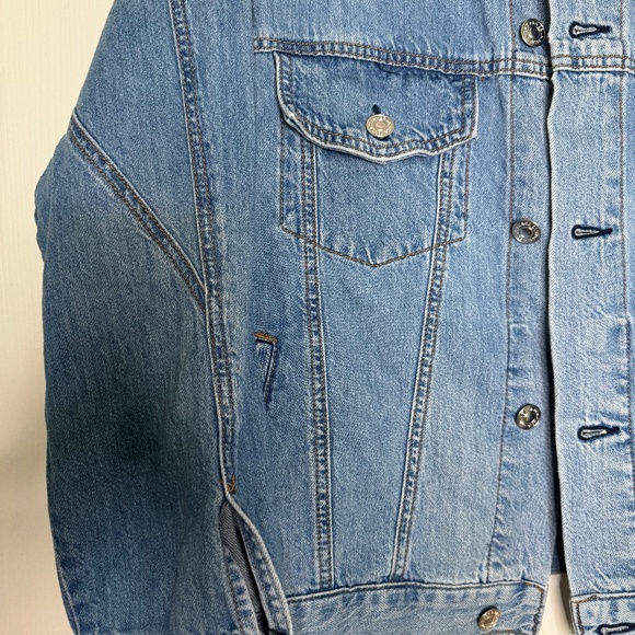 Zara Blue Denim Jacket - Picture 3 of 5